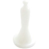 White FemiCushion cleaning plug placed over white background