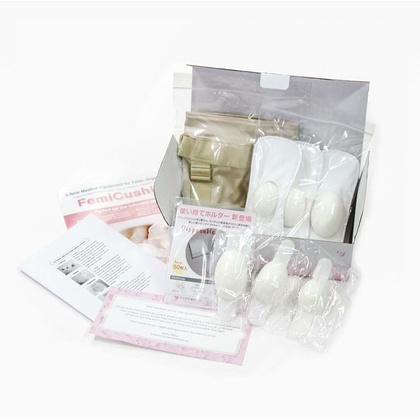 All contents included in the FemICushion displayed